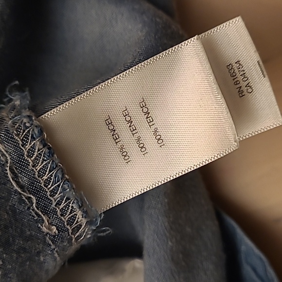 LIKE NEW Y2K Kenneth Cole Reaction Denim Look with Western Trim Mini Dress/Tunic - Picture 8 of 13